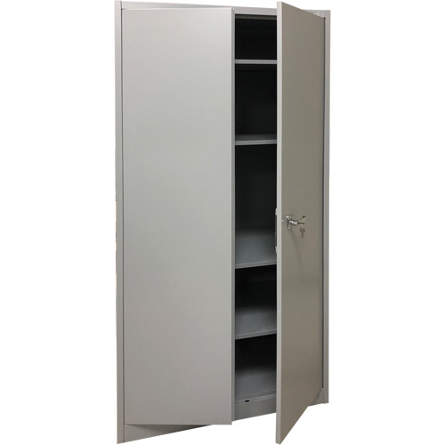 Armoire de rangement, Acier, 4 Tablettes, 78" h x 36" la x 24" P, Gris Air Extreme Inc.