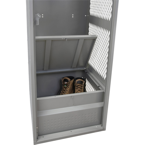 Gear Locker, Steel, 24" W x 24" D x 72" H, Grey Air Extreme Inc.
