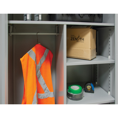 Combination Storage Cabinet, 36" W x 18" D x 72" H, Grey Air Extreme Inc.