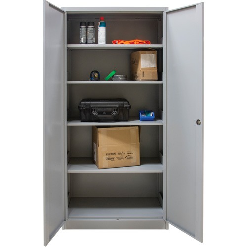 Armoires de rangement Hi-Boy, Acier, 4 Tablettes, 72" h x 36" la x 18" P, Gris Air Extreme Inc.