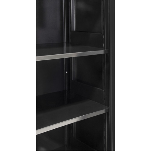 Hi-Boy Storage Cabinet, Steel, 4 Shelves, 72" H x 36" W x 18" D, Black Air Extreme Inc.