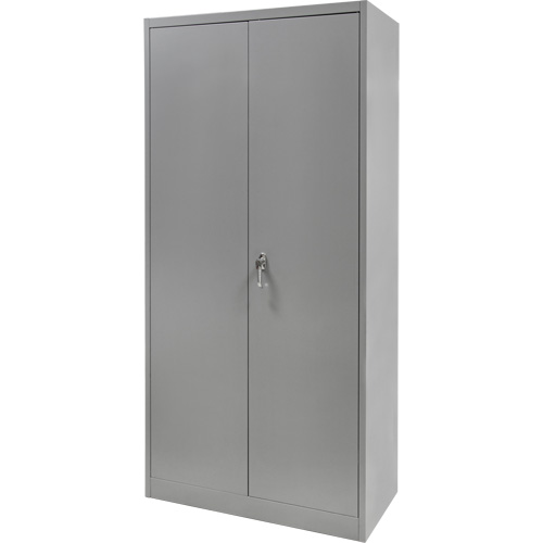 Wardrobe Storage Cabinet, Steel, 36" W x 18" D x 72" H, Grey Air Extreme Inc.