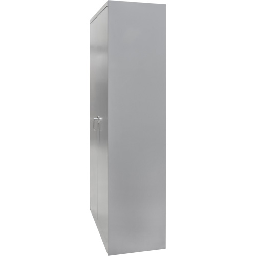 Wardrobe Storage Cabinet, Steel, 36" W x 18" D x 72" H, Grey Air Extreme Inc.