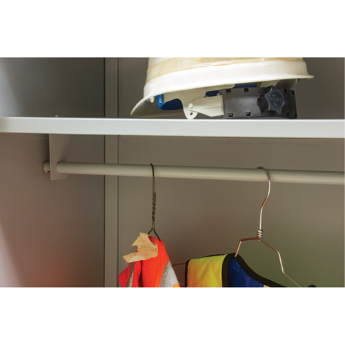 Wardrobe Storage Cabinet, Steel, 36" W x 18" D x 72" H, Grey Air Extreme Inc.