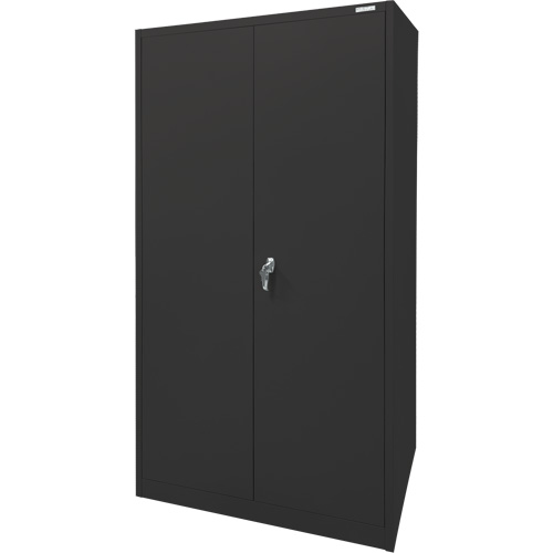 Armoire d'entreposage, Acier, 4 Tablettes, 78" h x 36" la x 24" P, Noir Air Extreme Inc.
