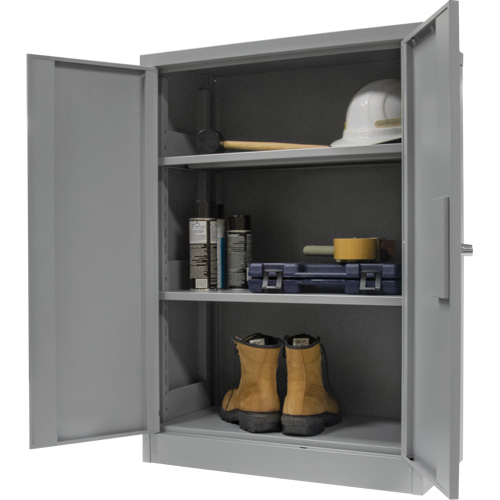 Armoire de rangement &agrave; hauteur de comptoir, Acier, 2 Tablettes, 42" h x 36" la x 24" P, Gris Air Extreme Inc.