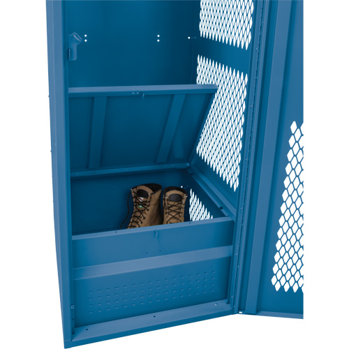 Casier pour &eacute;quipement avec porte, Acier, 24" la x 18" p x 72" h, Bleu fonc&eacute; Air Extreme Inc.