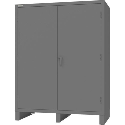 Armoire avec portes encastr&eacute;es, Acier, 4 Tablettes, 78" h x 60" la x 30" P, Gris Air Extreme Inc.