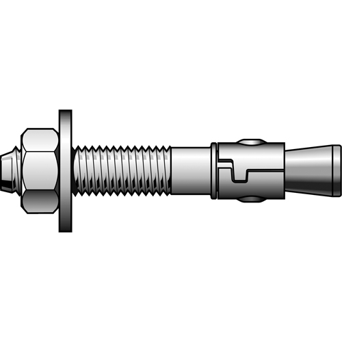 Boulon d'ancrage &agrave; gaine, Zingu&eacute;, 3/8" x 2-1/4" Air Extreme Inc.