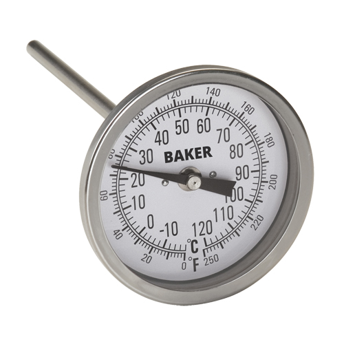 Bi-Metal Thermometers, Contact, Analogue, 0-250°F (-20-120°C) Air Extreme Inc.