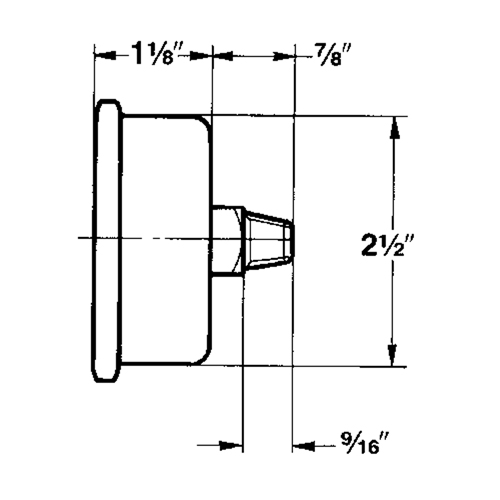 Manom&egrave;tres,  2-1/2", 30" Hg-0" Vac, Fixation inf&eacute;rieure, Analogique rempli de liquide Air Extreme Inc.