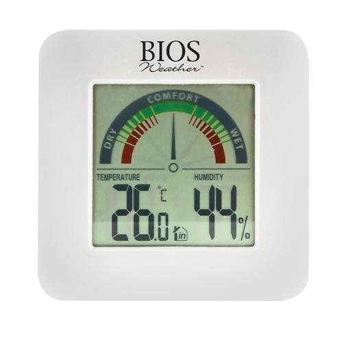 Indoor Hygrometers with BIOS Comfort Scale, Contact, Digital, -58-158°F (-50-70°C) Air Extreme Inc.