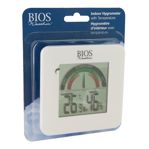Indoor Hygrometers with BIOS Comfort Scale, Contact, Digital, -58-158°F (-50-70°C) Air Extreme Inc.