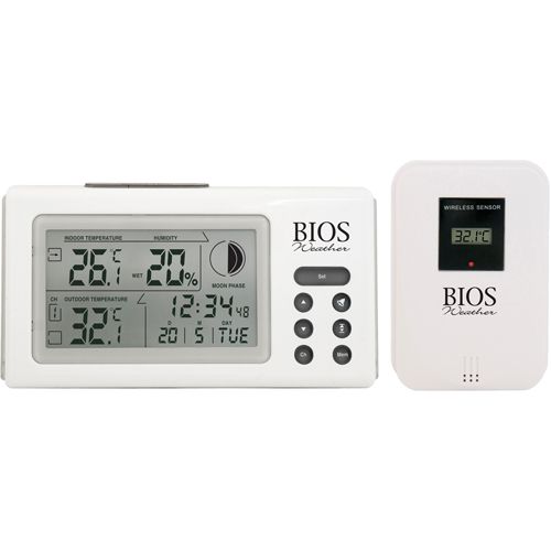 Thermom&egrave;tres int&eacute;rieurs/ext&eacute;rieurs avec horloge, Contact, Num&eacute;rique, 32 &agrave; 122°F (0 to 50°C) Air Extreme Inc.