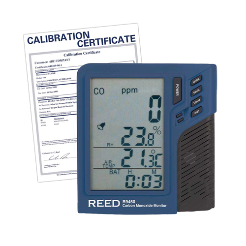 Compteur de monoxyde de carbone avec temp&eacute;rature et humidit&eacute; (comprend certificat ISO) Air Extreme Inc.