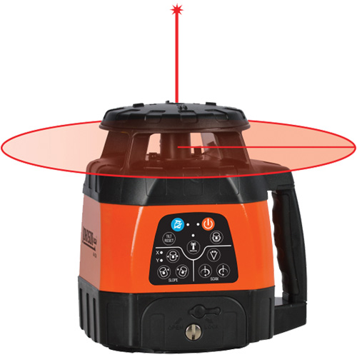 Laser rotatif horizontal et vertical &agrave; nivellement automatique et faisceau rouge, 200' (60 m), 635 N.m Air Extreme Inc.