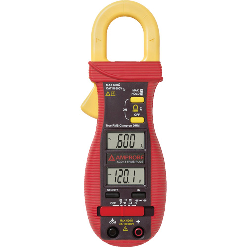ACD-14-PLUS Clamp-On Multimeter with Dual Display, AC/DC Voltage, AC Current Air Extreme Inc.