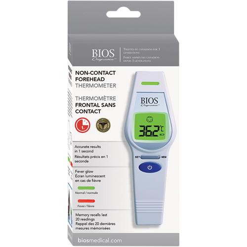 Non-Contact Forehead Thermometer, 0°C - 100.0°C (32.0°F - 212.0°F), Fixed Emmissivity Air Extreme Inc.