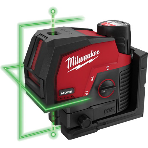 Ensemble de laser vert &agrave; lignes crois&eacute;es et points d'aplomb M12 Air Extreme Inc.