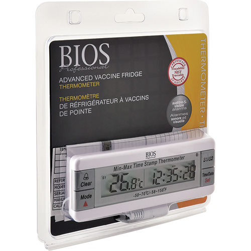 Vaccine Thermometer, Contact, Digital, -50-70°F (-58-158°C) Air Extreme Inc.