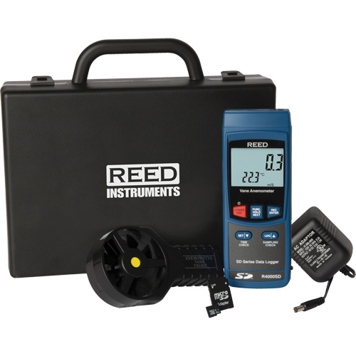 Vane Thermo-Anemometer Kit, Data Logging, 0.4 - 30.0 m/sec Air Velocity Range Air Extreme Inc.