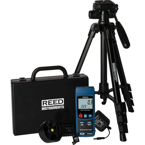 Vane Thermo-Anemometer Kit, Data Logging, 0.4 - 30.0 m/sec Air Velocity Range Air Extreme Inc.