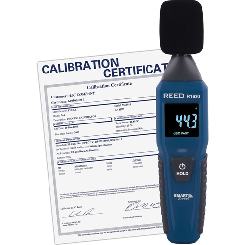 Sonom&egrave;tre Bluetooth Smart Series avec certificat de calibration, Gamme de mesure 30 - 130 dB Air Extreme Inc.