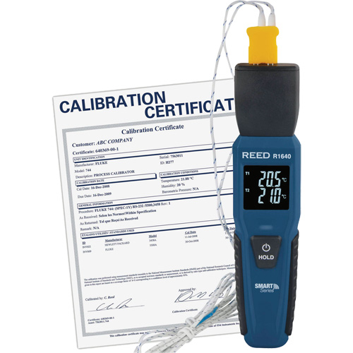 Thermom&egrave;tre &agrave; thermocouple Blueetooth Smart Series avec certificat ISO, Contact, Num&eacute;rique, -328-2501°F (-200-1372°C) Air Extreme Inc.