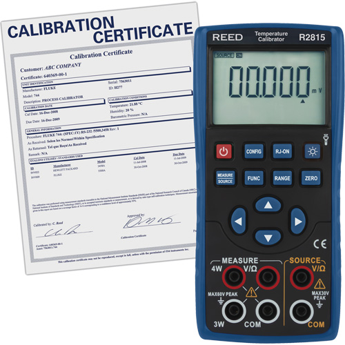 &eacute;talonneur de temp&eacute;rature avec certificat de traçabilit&eacute; Air Extreme Inc.
