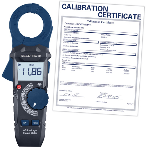 AC Leakage Clamp Meter with Calibration Certificate Air Extreme Inc.