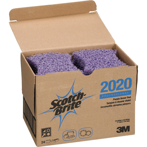 Tampons &agrave; r&eacute;curer pourpreScotch-Brite Mauve, 4-1/2" lo x 2-4/5" la Air Extreme Inc.