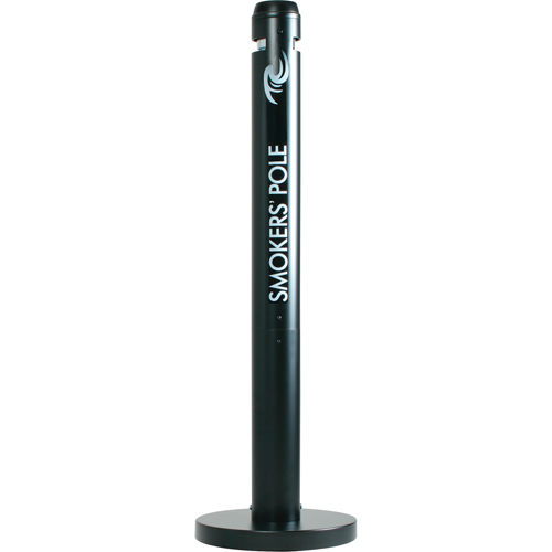 Smokers' Pole Cigarette Receptacle, Free-Standing, Aluminum, 41" Height Air Extreme Inc.