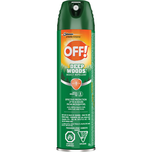 OFF! Deep Woods&reg; Insect Repellent, 25% DEET, Aerosol, 230 g Air Extreme Inc.