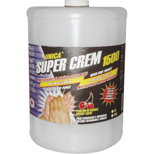 Super 1500 Waterless Hand Cleaner, Pumice, 4 L, Jug, Cherry Air Extreme Inc.