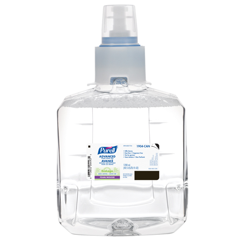 D&eacute;sinfectant pour les mains avanc&eacute; en mousse LXT-12, 1200 ml, Cartouche de recharge, 70 % alcool Air Extreme Inc.