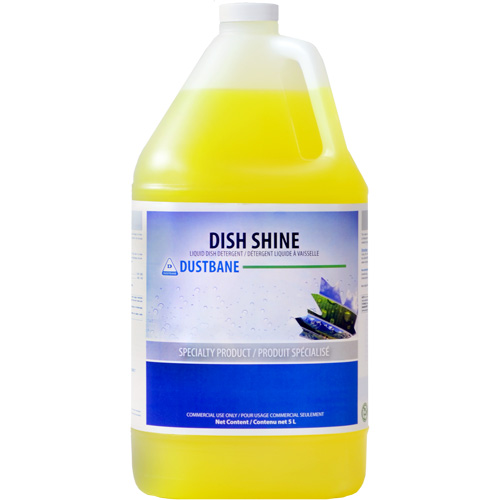 Dish Shine Detergent, Liquid, 5 L, Lemon Air Extreme Inc.