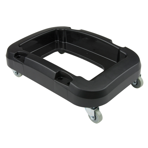 Recycling & Waste Receptacle Dolly, Polypropylene, Black, Fits: 17-1/4" x 12-1/2" Air Extreme Inc.
