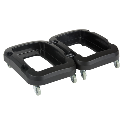 Recycling & Waste Receptacle Dolly, Polypropylene, Black, Fits: 17-1/4" x 12-1/2" Air Extreme Inc.