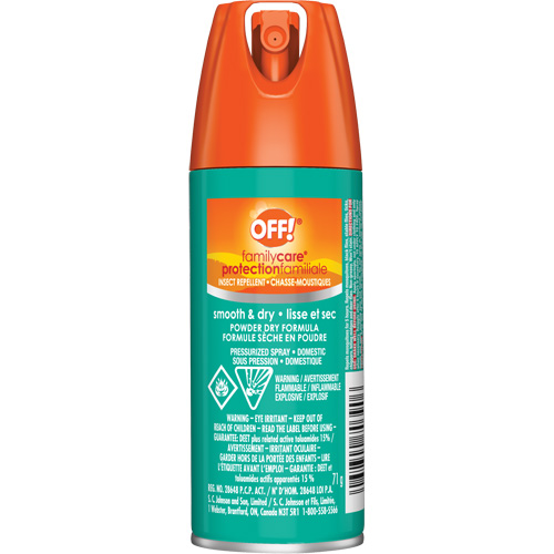 Insectifuge Off! Family Care, DEET &agrave; 15 %, A&eacute;rosol, 2,5 oz. Air Extreme Inc.
