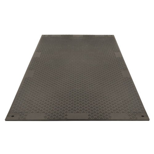 Medium-Duty Ground Protection, 4' x 8', Fiberglass/Polypropylene, Textured, Black Air Extreme Inc.