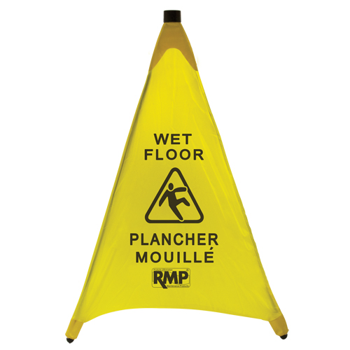 "Wet Floor" Pop-Up Safety Cone, Bilingual with Pictogram Air Extreme Inc.