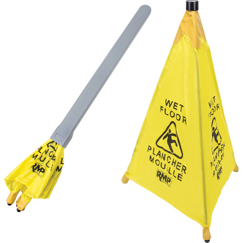 "Wet Floor" Pop-Up Safety Cone, Bilingual with Pictogram Air Extreme Inc.