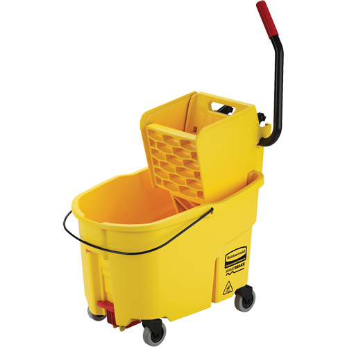 Ensemble de seau pour vadrouille et essoreuse WaveBrake, Pression lat&eacute;rale, 11 gal. US (44 pintes), Jaune Air Extreme Inc.