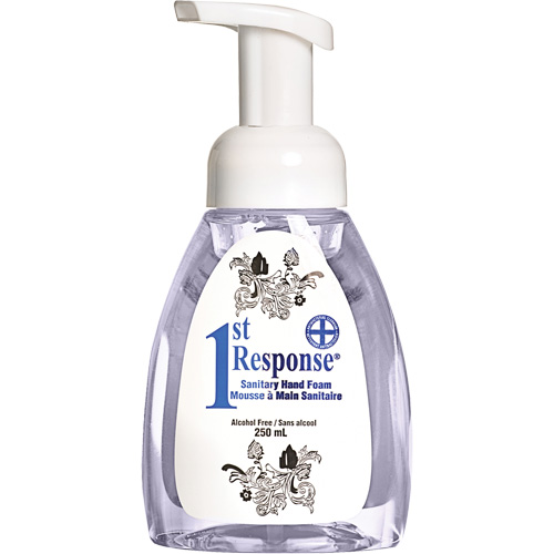 1st Response&reg; Sanitary Hand Foam, Liquid, 250 ml, Pump Bottle, Unscented Air Extreme Inc.