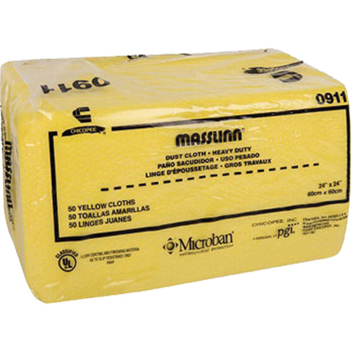 Masslin Heavy-Duty Dust Cloth, Microfibre, Yellow Air Extreme Inc.