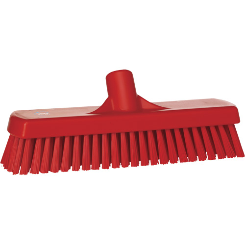 Deck & Wall Scrub Brush, Stiff Bristles, 12", Polyester, Red Air Extreme Inc.