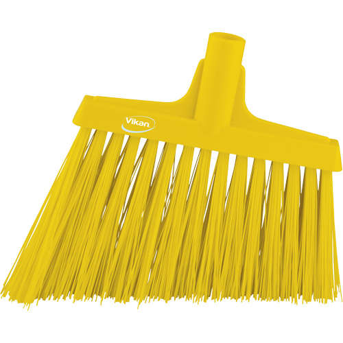 Angle Broom Head, X-Coarse Bristles, 12", Polyester, Yellow Air Extreme Inc.