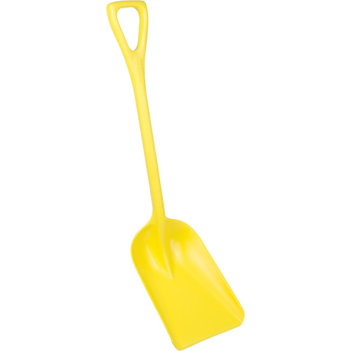 One-Piece Hygienic Shovel, 10" x 6" Blade, 37-1/2" Length, Plastic, Yellow Air Extreme Inc.