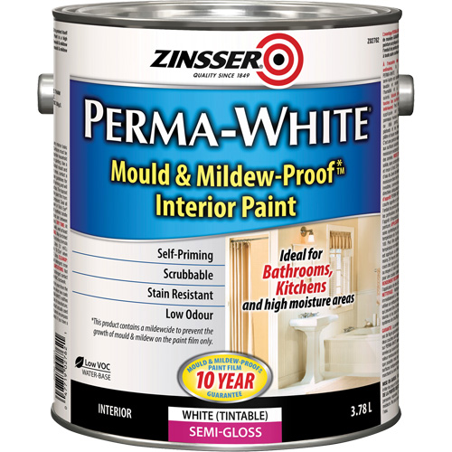 Peinture int&eacute;rieure Mold & Mildew-Proof Perma-White, 3,78 L, Gallon, Blanc Air Extreme Inc.