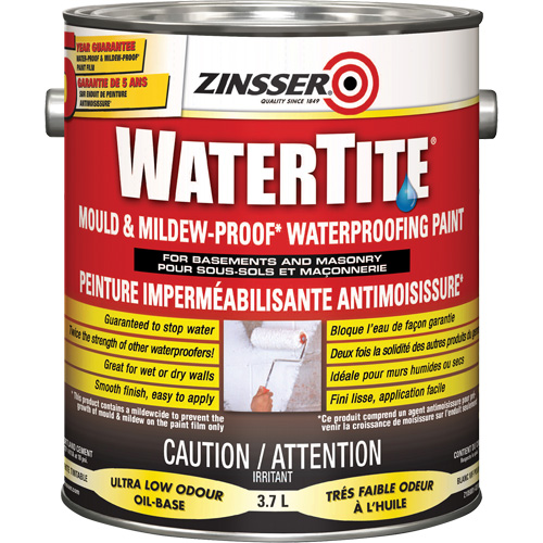 Peinture &agrave; l'&eacute;preuve de l'eau Watertite Mold & Mildew-Proof, Blanc, Satin&eacute;, 3,78 L, Gallon Air Extreme Inc.